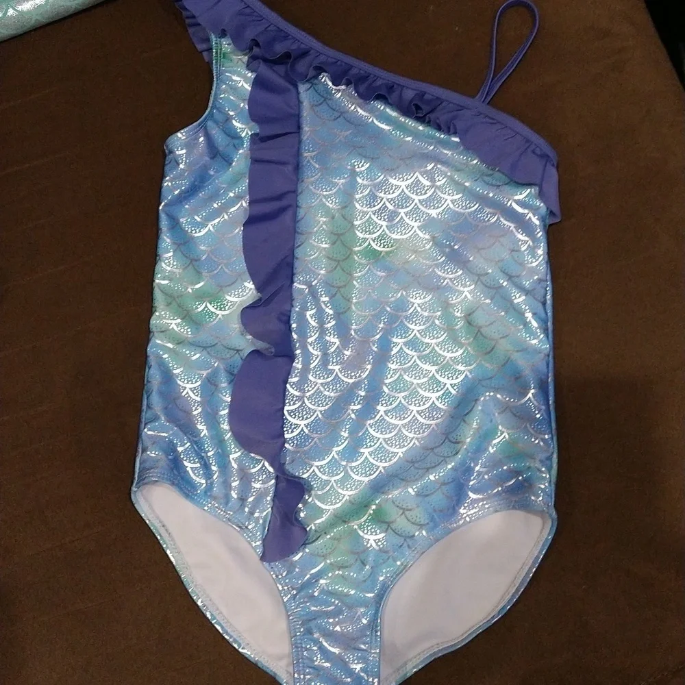 Reel Legends 3pc mermaid swimsuit bundle size 10/12